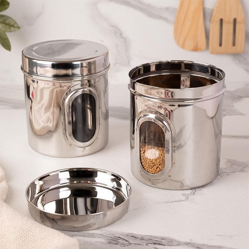 Container - Aadhik Storage Jar (1000 ML) - Set Of two