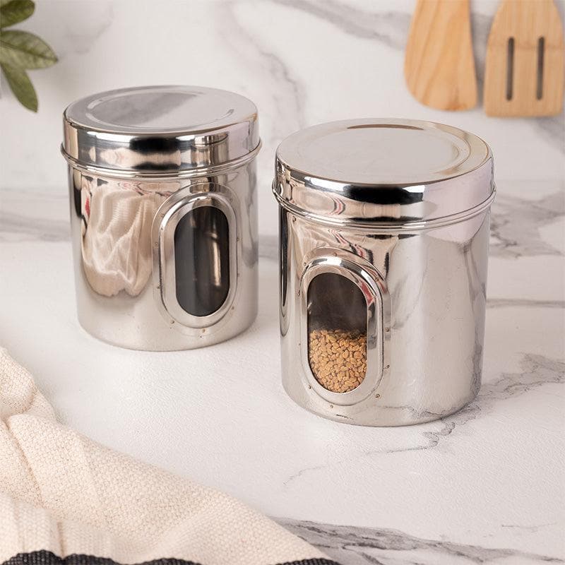 Buy Aadhik Storage Jar (1250 ML) - Set Of two Container from Vaaree