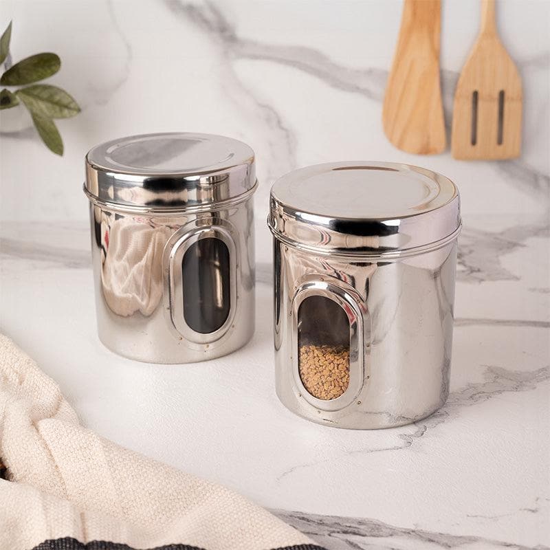 Buy Aadhik Storage Jar (2250 ML) - Set Of two Container from Vaaree