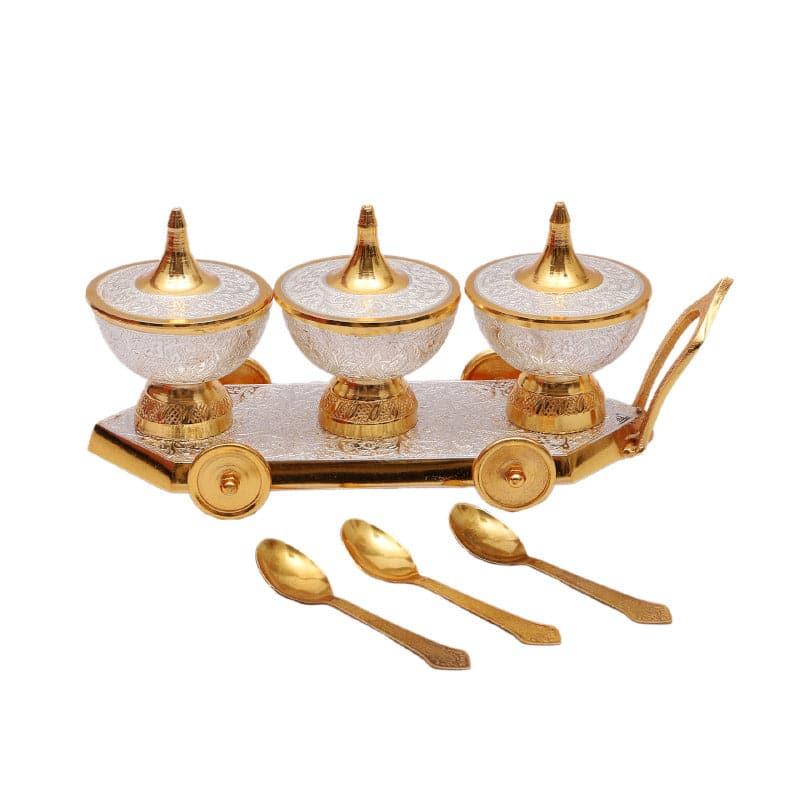 Container - Alladin Jar With Tray - Set Of Seven