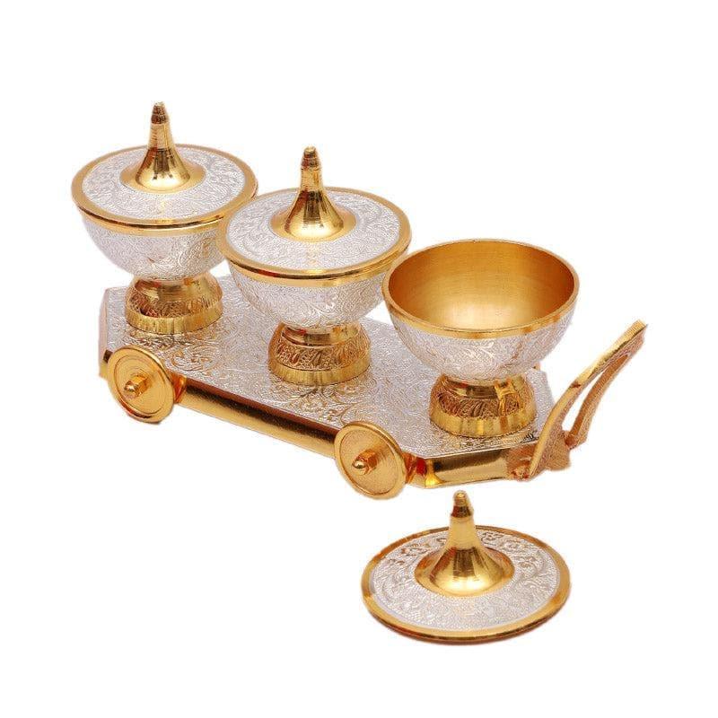 Container - Alladin Jar With Tray - Set Of Seven