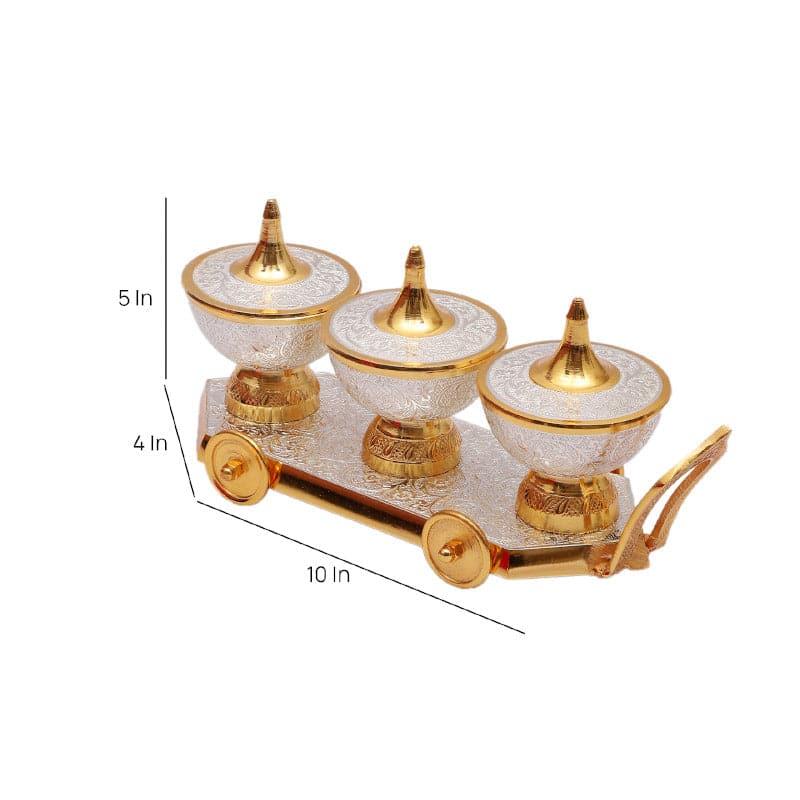 Container - Alladin Jar With Tray - Set Of Seven