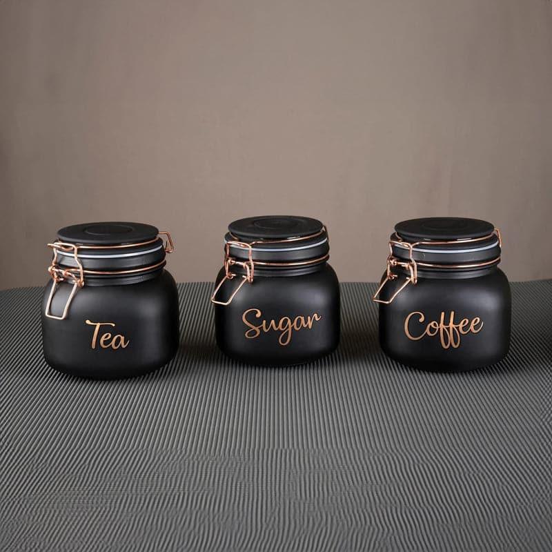 Container - Bessie Storage Jar (Black) - Set Of Three