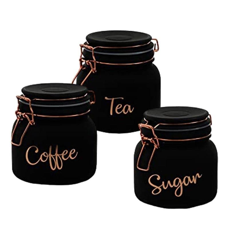 Container - Bessie Storage Jar (Black) - Set Of Three