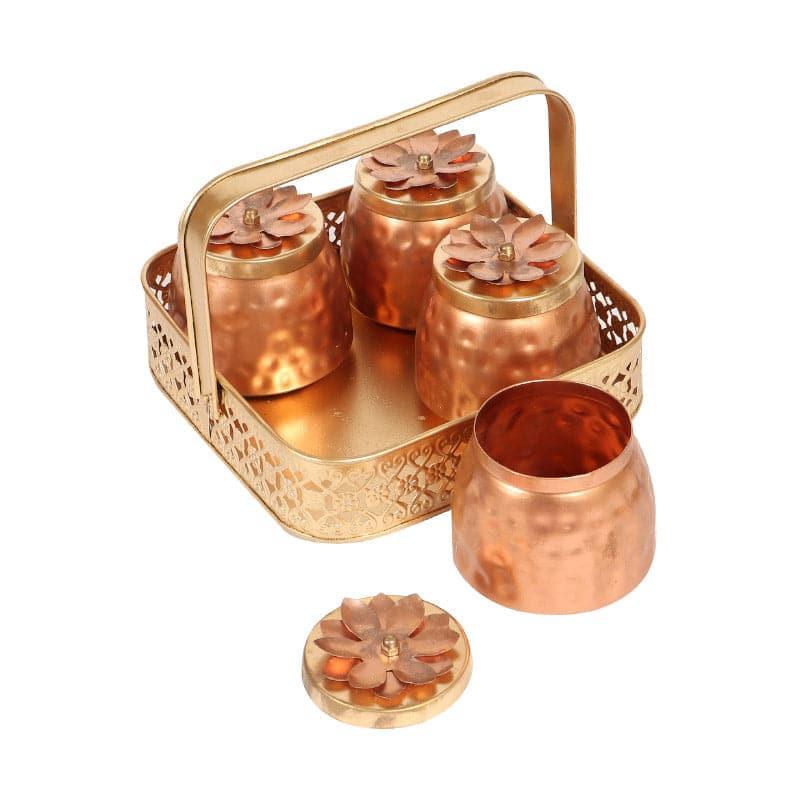 Buy Binasa Jar And Tray - Set Of Five Container from Vaaree