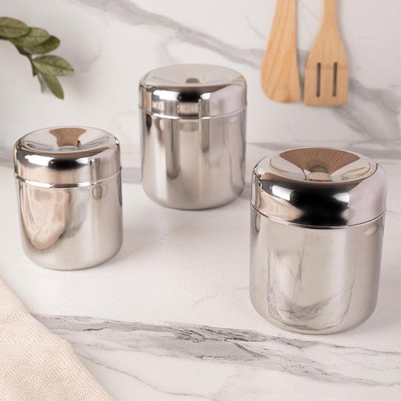 Buy Brijo Storage Jar (300/400/600 ML) - Set Of Three Container from Vaaree