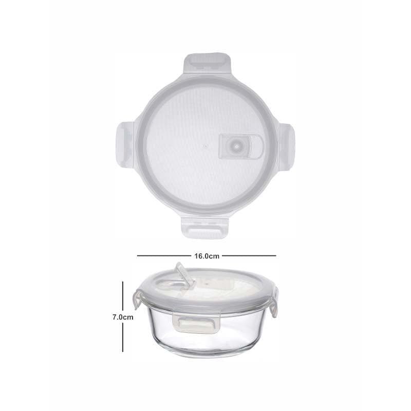 Buy Carino White Round Lunch Box (620 ML) - Set Of Two Container from Vaaree