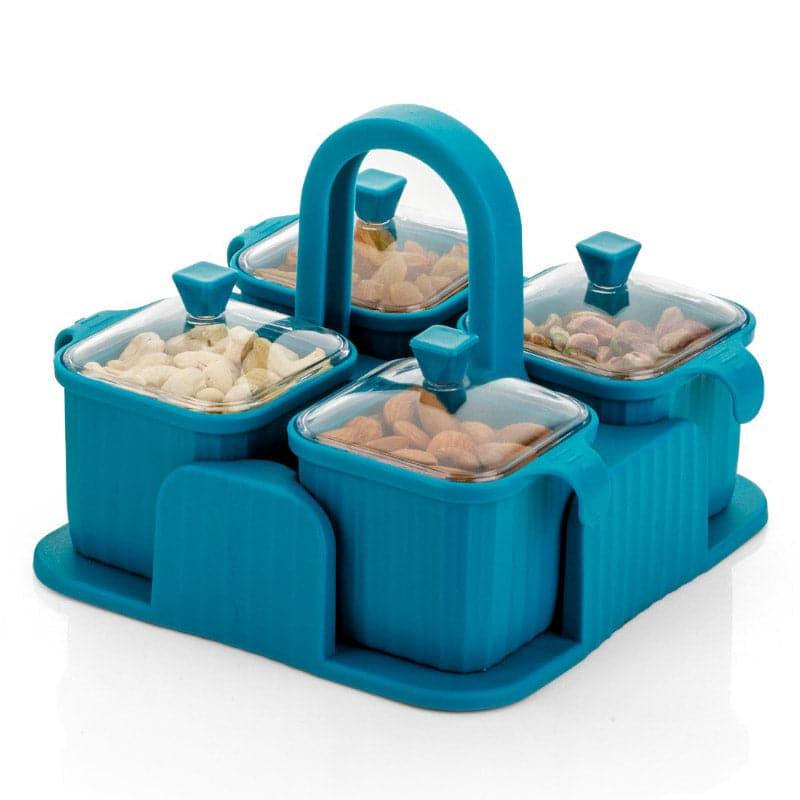 Buy Clever Categorize Storage Jar (Blue) - Five Piece Set Container from Vaaree