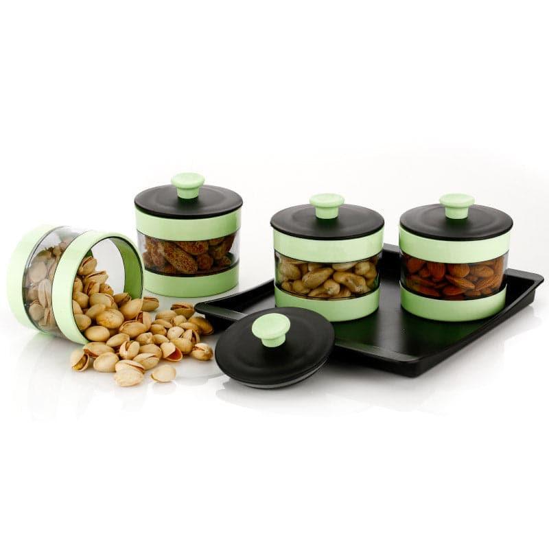 Container - Eat Good Mint Storage Jar (250 ML) - Set Of Five