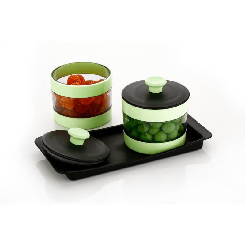 Container - Eat Good Mint Storage Jar (250 ML) - Set Of Three