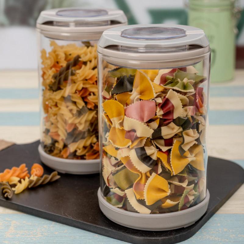 Container - Eazy View Storage Jar (1200 ML) - Set Of Two