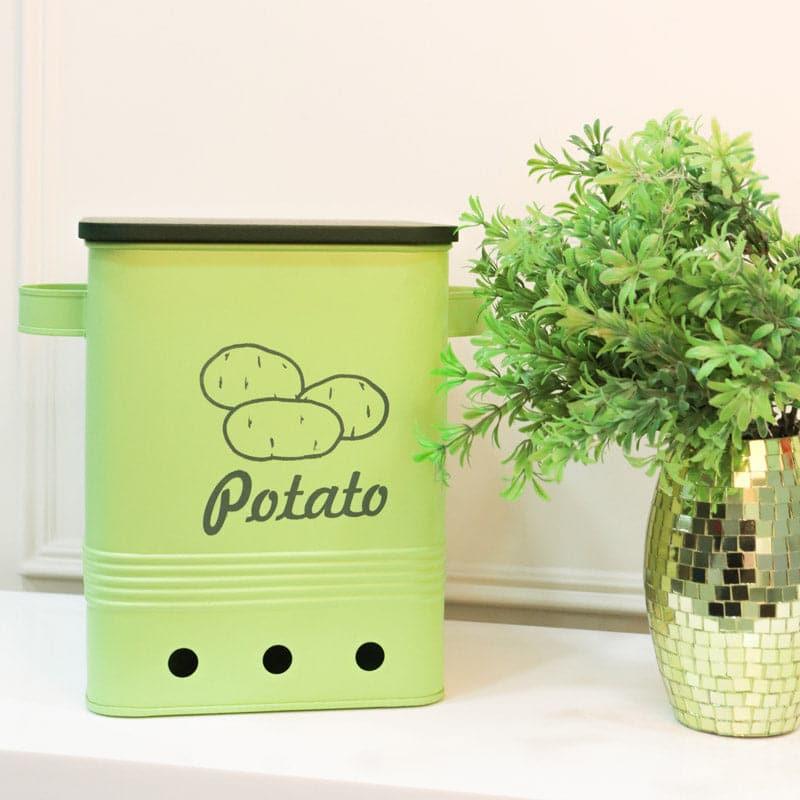 Buy Ferrous Fun Potato Storage Box (15000 ML) - Green Container from Vaaree