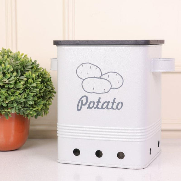 Container - Ferrous Fun Potato Storage Box - Grey