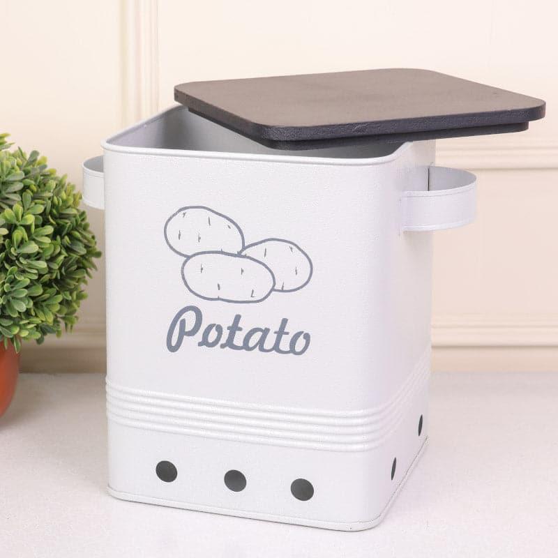 Buy Ferrous Fun Potato Storage Box - Grey Container from Vaaree