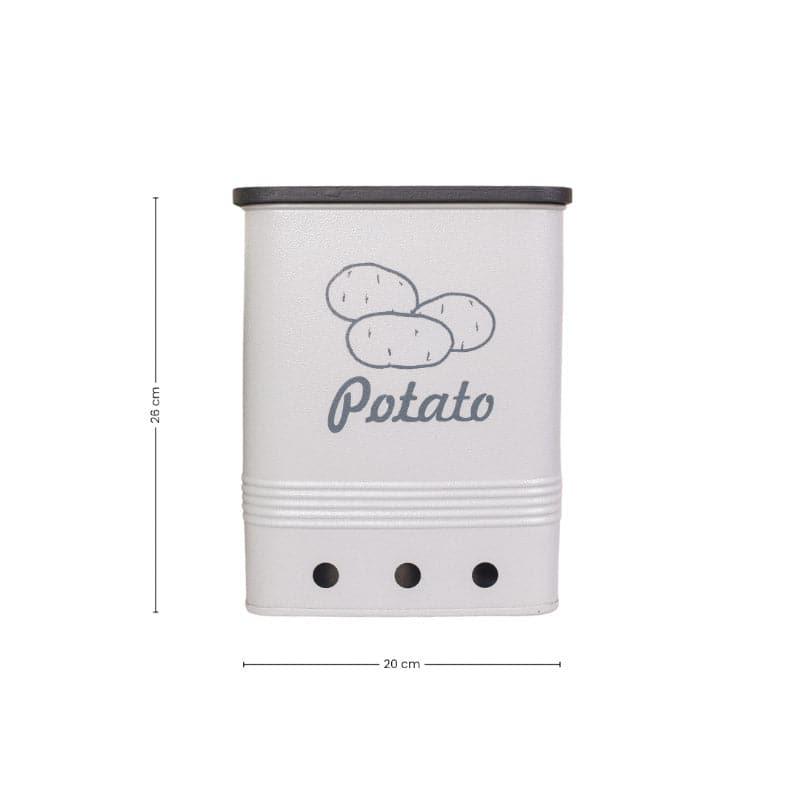 Buy Ferrous Fun Potato Storage Box - Grey Container from Vaaree