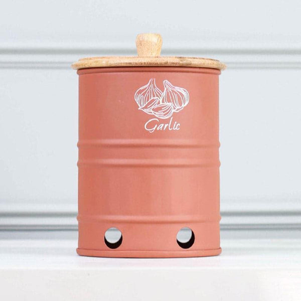 Container - Ferrous Fun Round Garlic Box