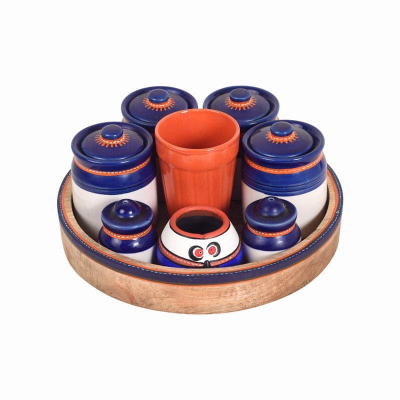 Buy Flavour Lock Condiment Set With Tray Container from Vaaree