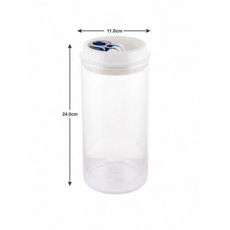 Container - Glass Glance Storage Jar (1500 ML) - Set Of Two