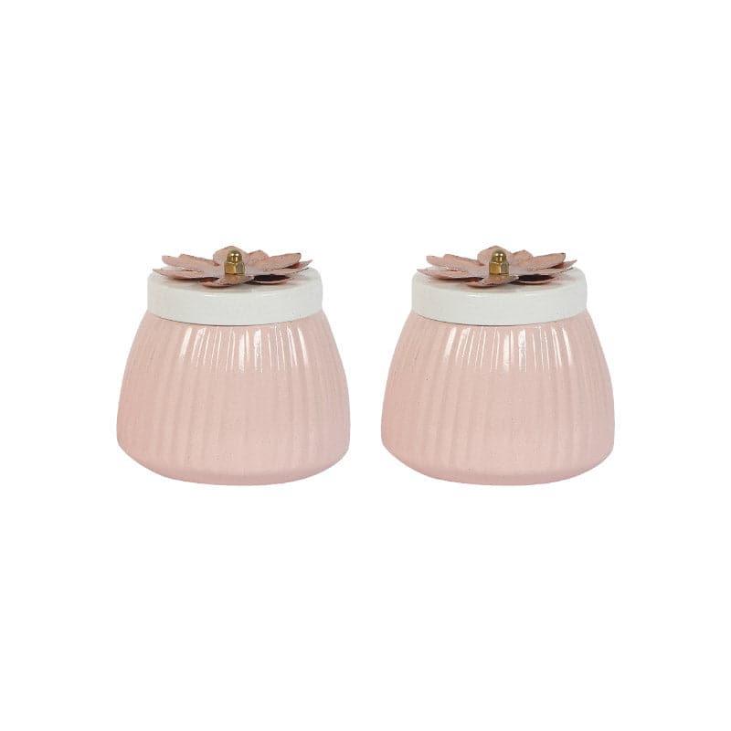 Container - Hewei Flora Jar (Light Pink) - Set Of Two