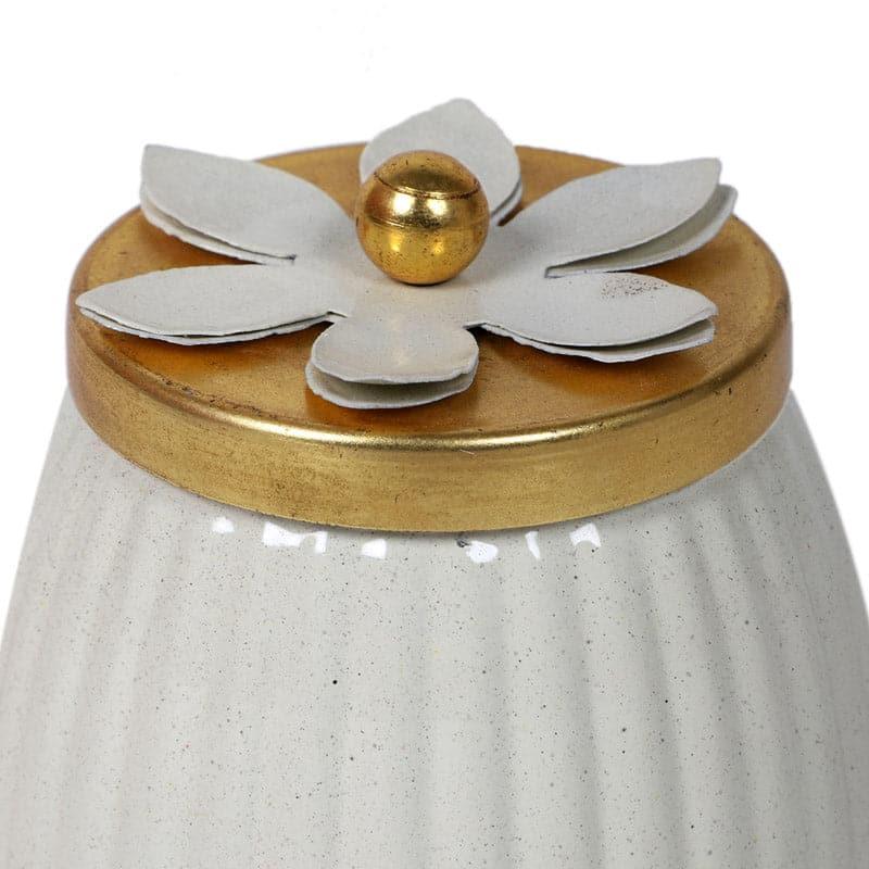 Container - Hewei Flora Jar (White) - Set Of Two