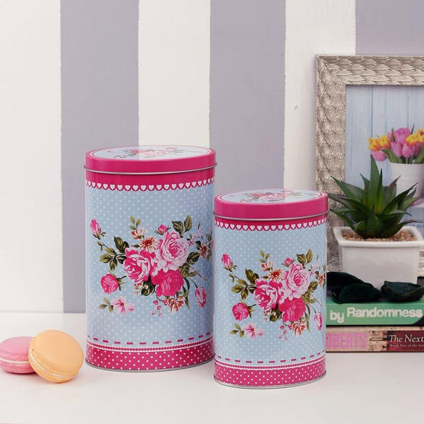 Container - Iksa Rose Storage Jar - Set Of Two