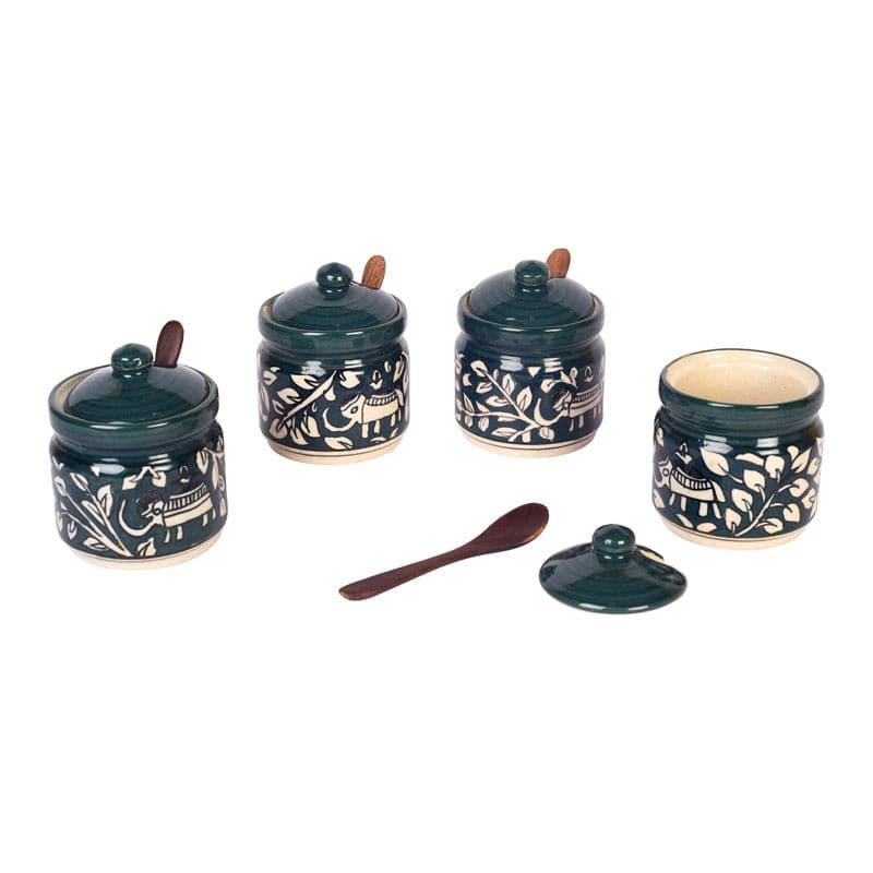 Container - Jungle Jam Storage Jar (120 ml) - Set Of Four