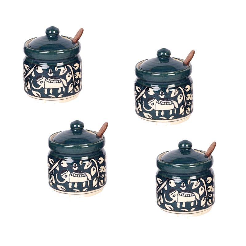 Buy Jungle Jam Storage Jar (120 ml) - Set Of Four Container from Vaaree