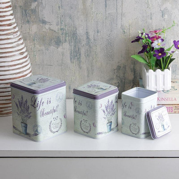 Container - Lavender Lore Storage Box - Set Of Three