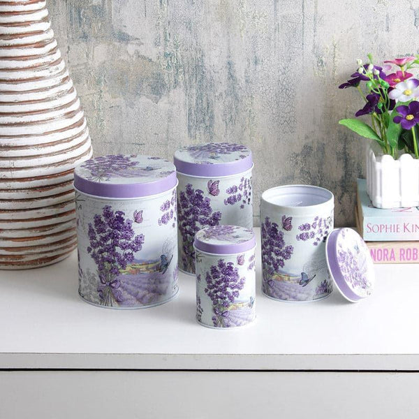 Container - Lavender Lush Storage Box - Set Of Four