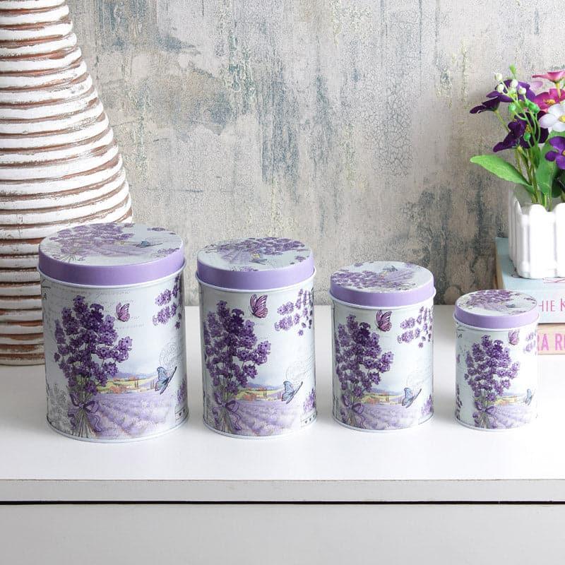 Container - Lavender Lush Storage Box - Set Of Four