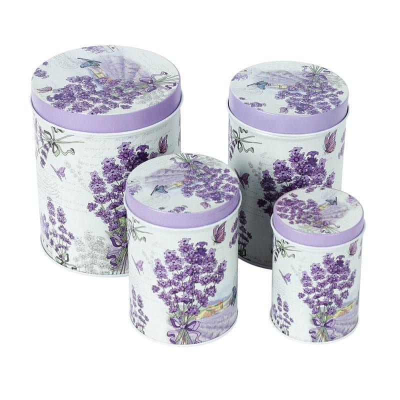 Container - Lavender Lush Storage Box - Set Of Four