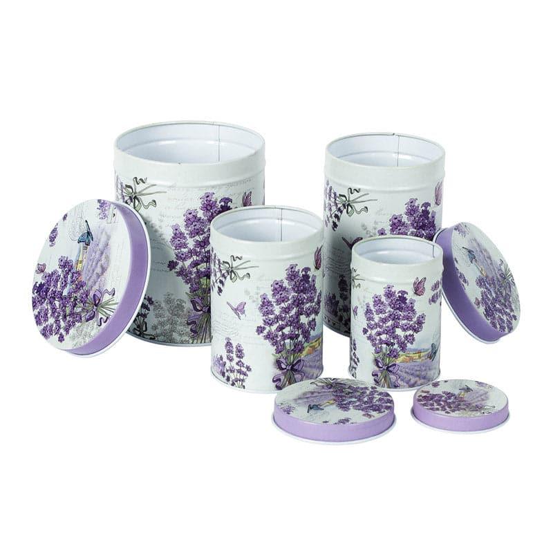 Container - Lavender Lush Storage Box - Set Of Four