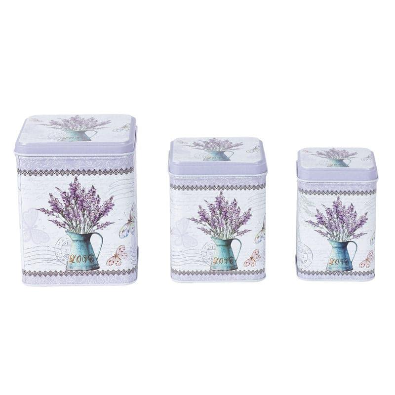 Buy Lavender Lux Storage Box - Set Of Three Container from Vaaree