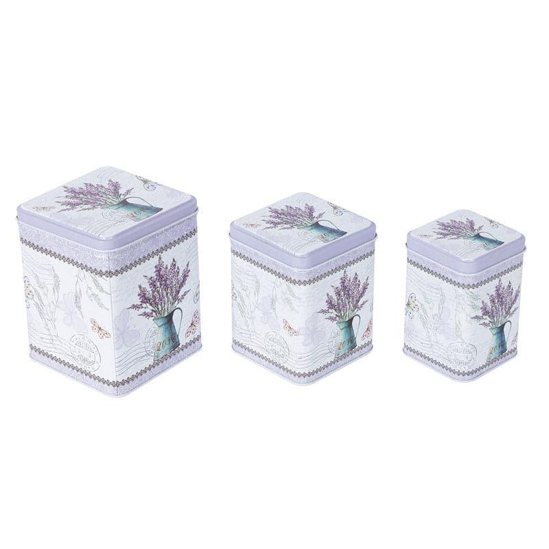 Buy Lavender Lux Storage Box - Set Of Three Container from Vaaree