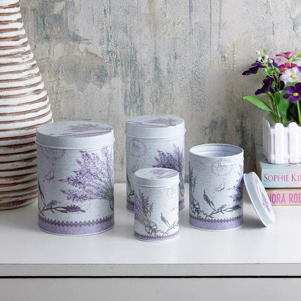 Container - Lavender Mist Storage Box - Set Of Four