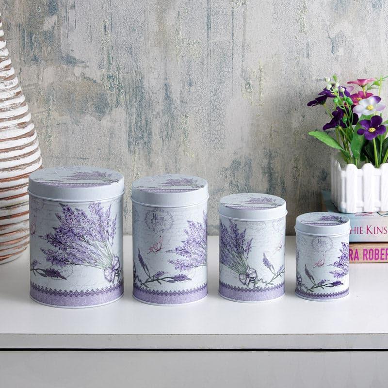 Container - Lavender Mist Storage Box - Set Of Four