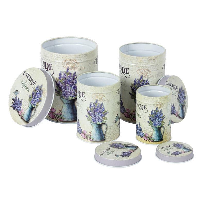 Container - Lavender Play Storage Box - Set Of Four