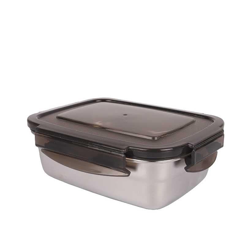 Container - Lavish Steel Rectangle Container (550 ML) - Set Of Two