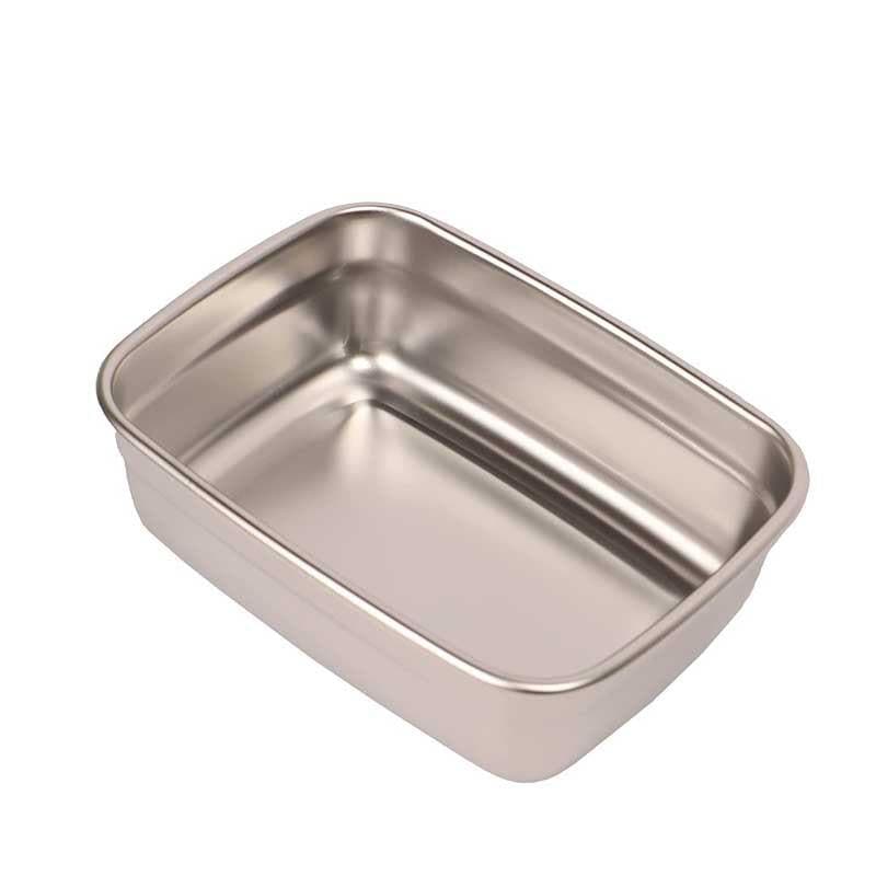 Container - Lavish Steel Rectangle Container (550 ML) - Set Of Two