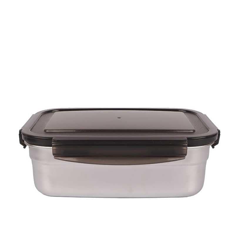 Container - Lavish Steel Rectangle Container - 850 ML