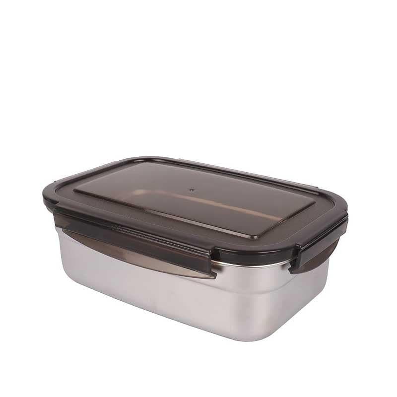 Container - Lavish Steel Rectangle Container - 850 ML