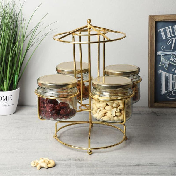 Container - Merry Go Round Dry Fruit Jar - Set Of Five