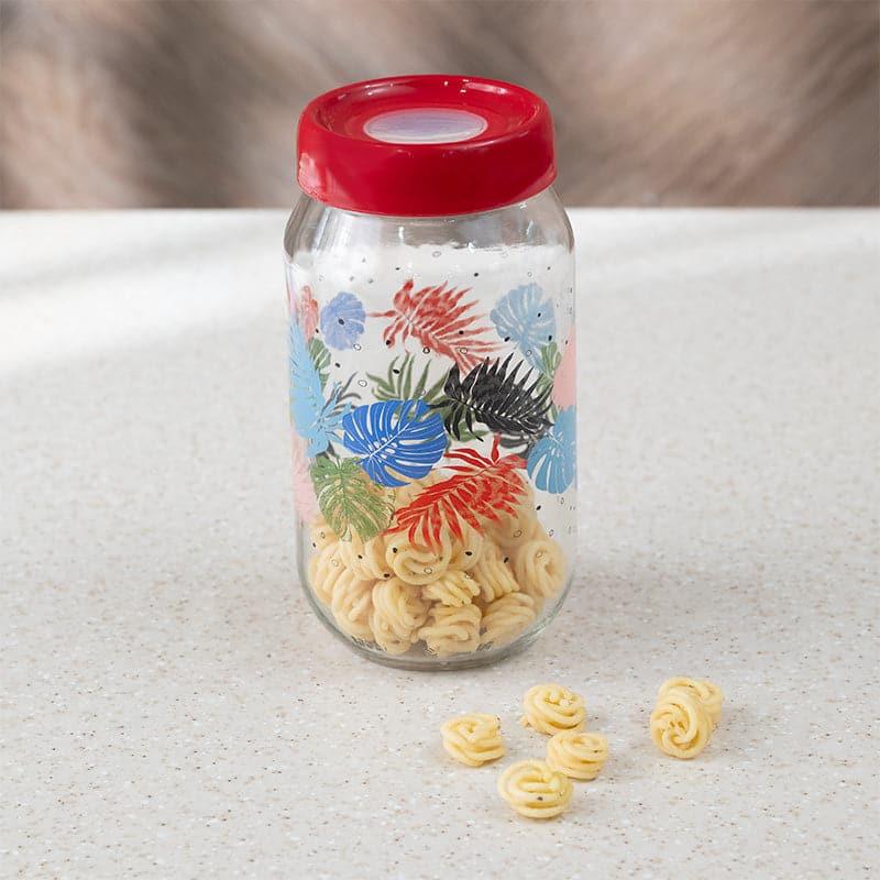 Buy Monara Flora Transparent Storage Jar - 1000 ML Container from Vaaree