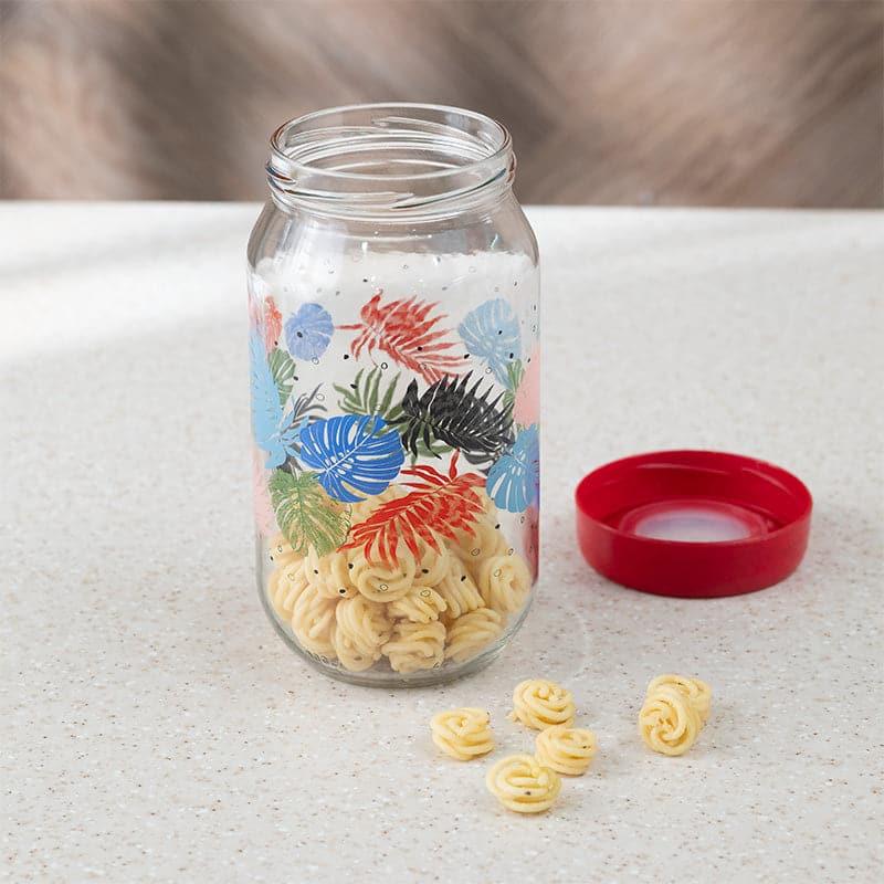 Buy Monara Flora Transparent Storage Jar - 1000 ML Container from Vaaree