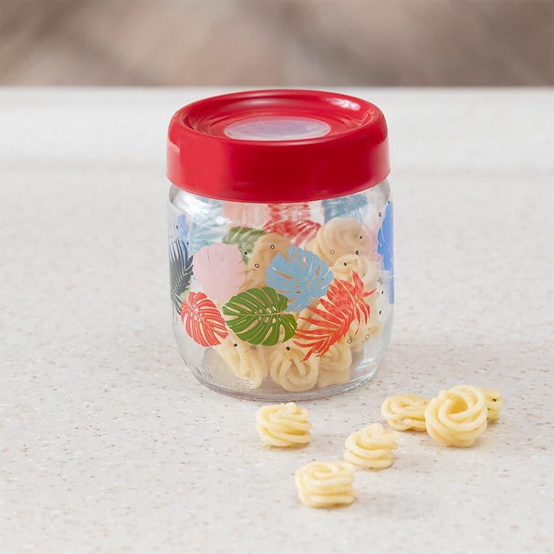 Buy Monara Flora Transparent Storage Jar - 425 ML Container from Vaaree