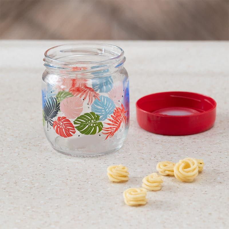 Container - Monara Flora Transparent Storage Jar - 425 ML