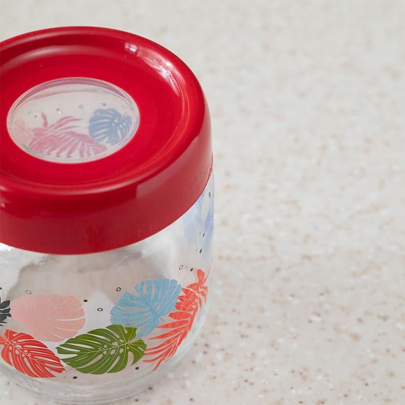 Buy Monara Flora Transparent Storage Jar - 425 ML Container from Vaaree