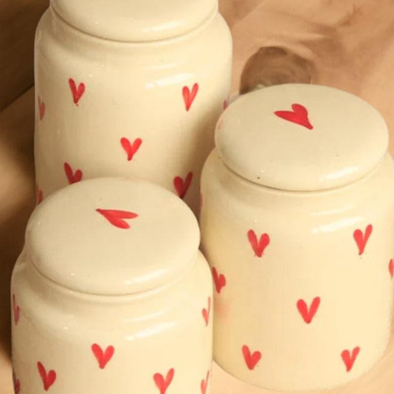 Buy Nikola Love Jar - Set Of Three Container from Vaaree