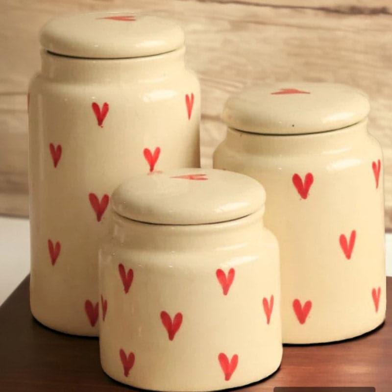 Buy Nikola Love Jar - Set Of Three Container from Vaaree