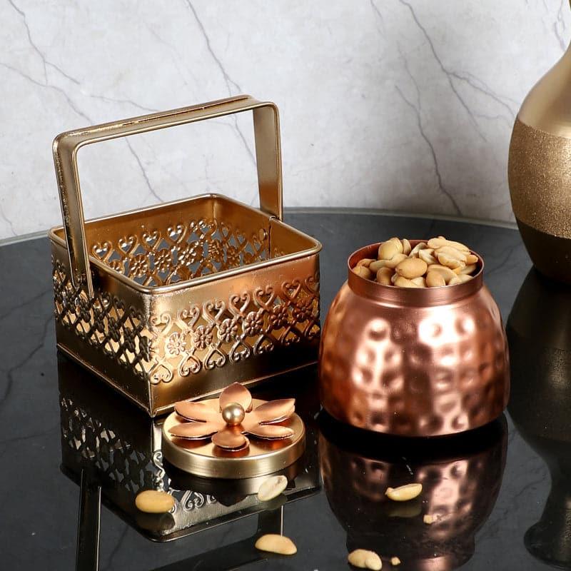 Buy Noora Ethnic Basket With Jar - Set Of Two Container from Vaaree